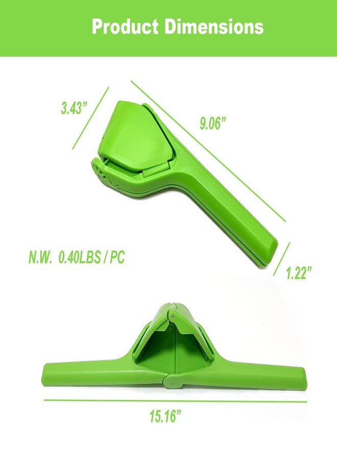 halteoly Lemon Press Squeezer, Citrus Manual Juicer, Effortless hand-held juicer squeezer, orange juice press, Folds Flat Design for Saving Space Storage (Green) - Image 3